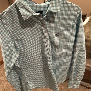 Women Blue Checkered Shirt